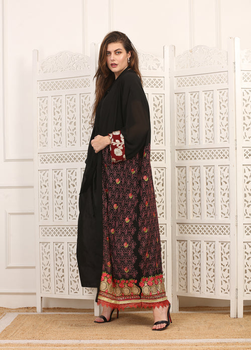 Kimono Seta Sarii con Ricami Artigianali