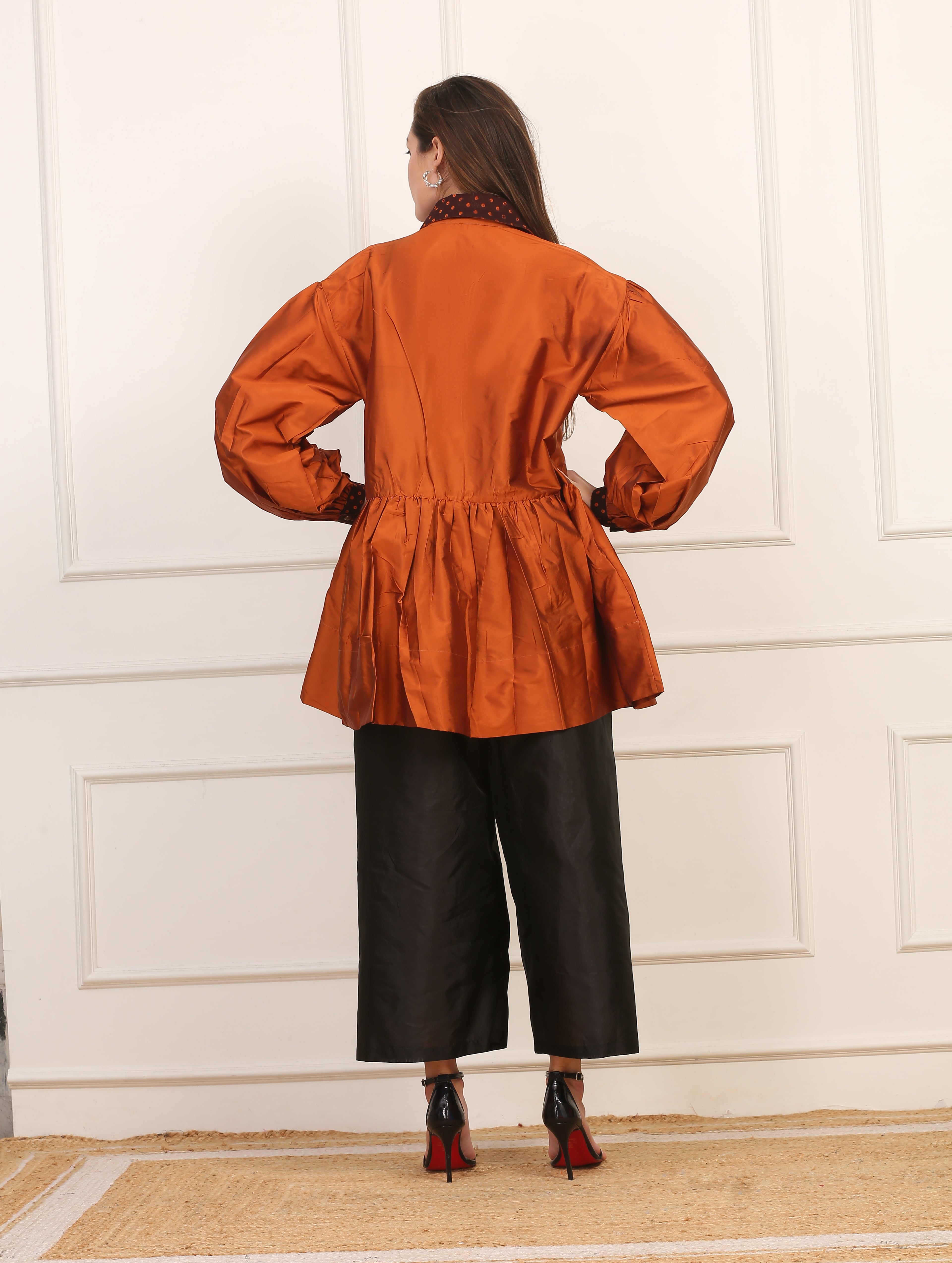 Camicia Seta Terra di Siena