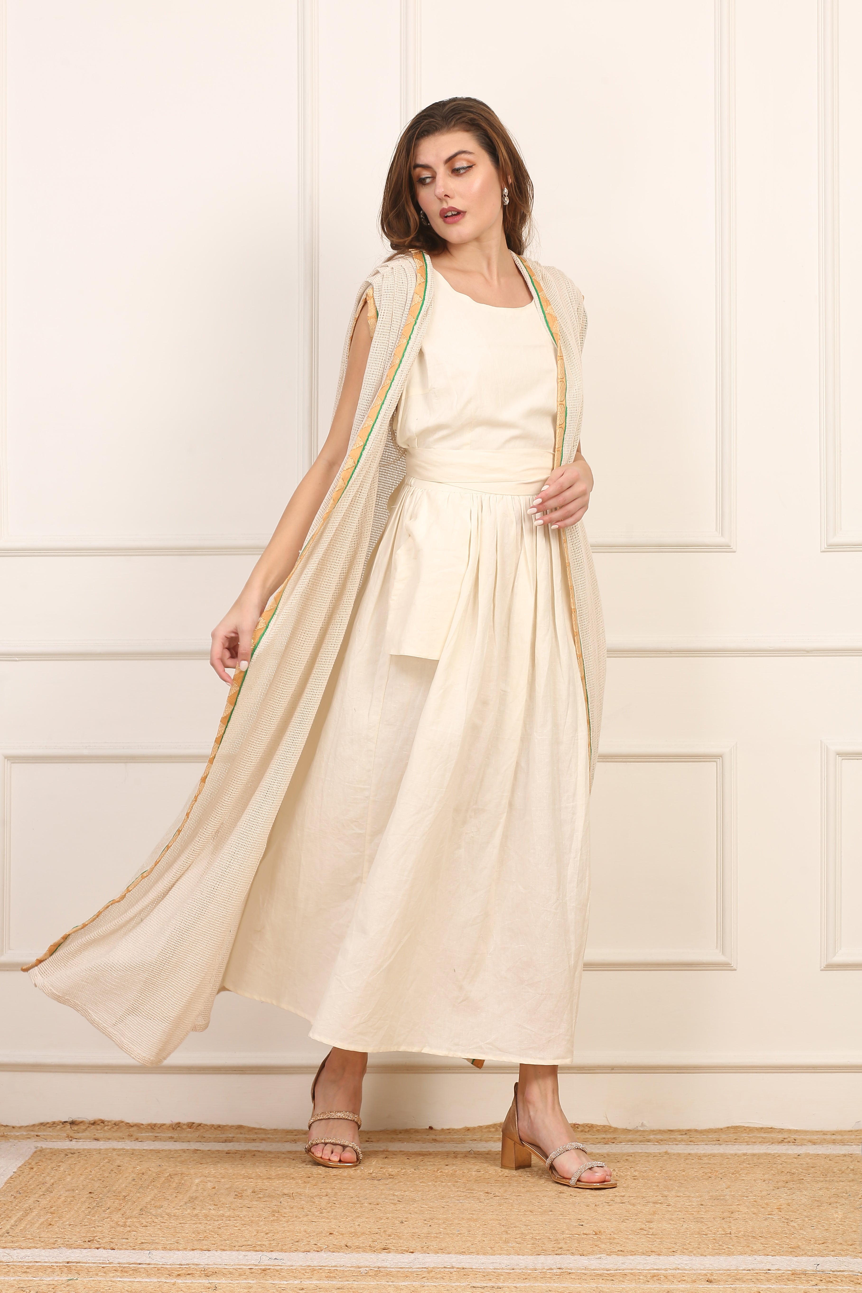 Gilet Cotone Con Cappuccio