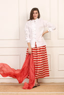 Camicia in Lino Cotone con Volant