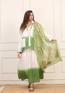 Stola in Seta Sarii con Ricami Dorati