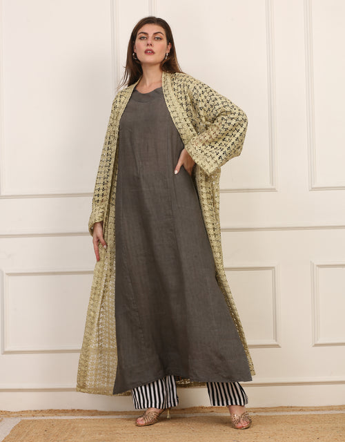 Kimono Seta Oro Artigianale