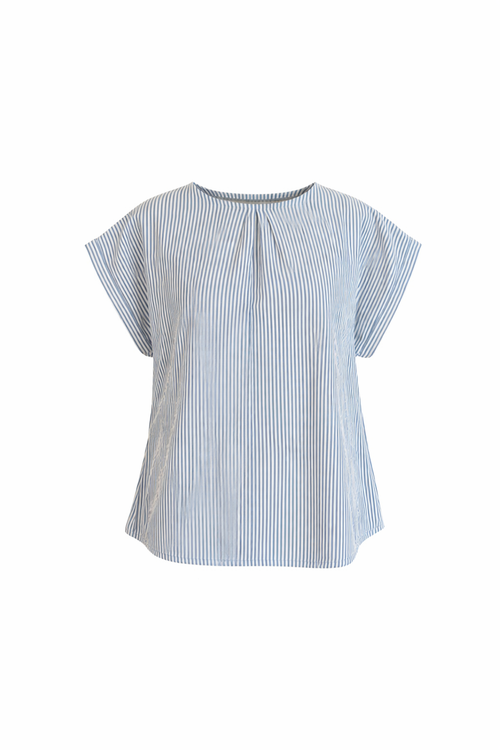 Blusa in Cotone a Righe