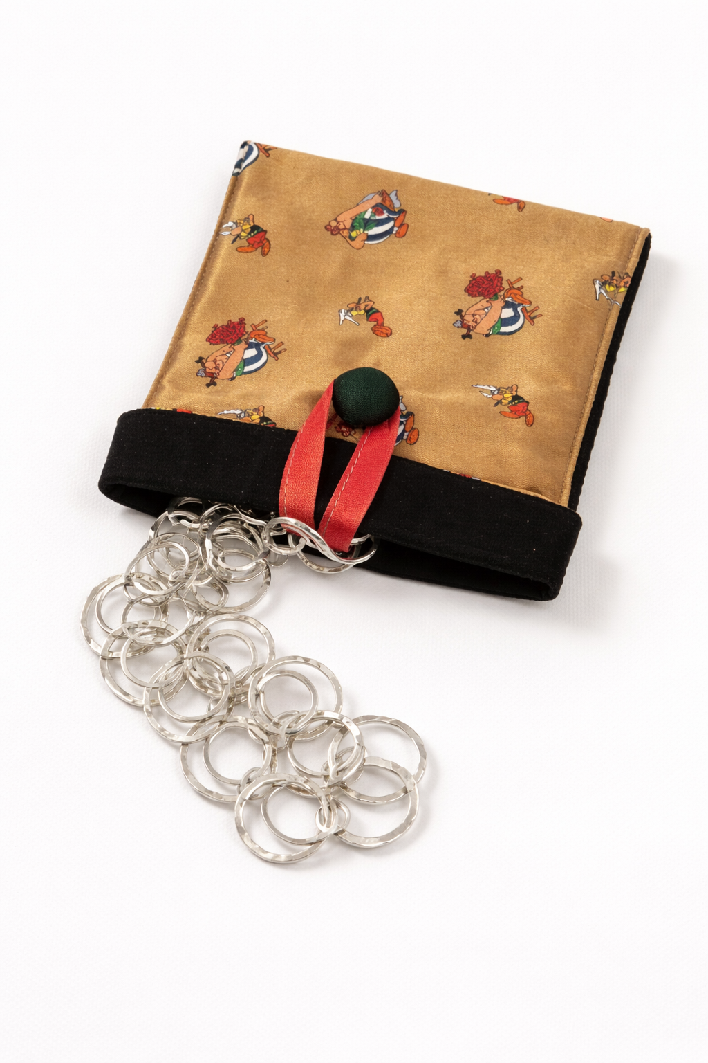 Collana di Anelli Bagnata in Argento