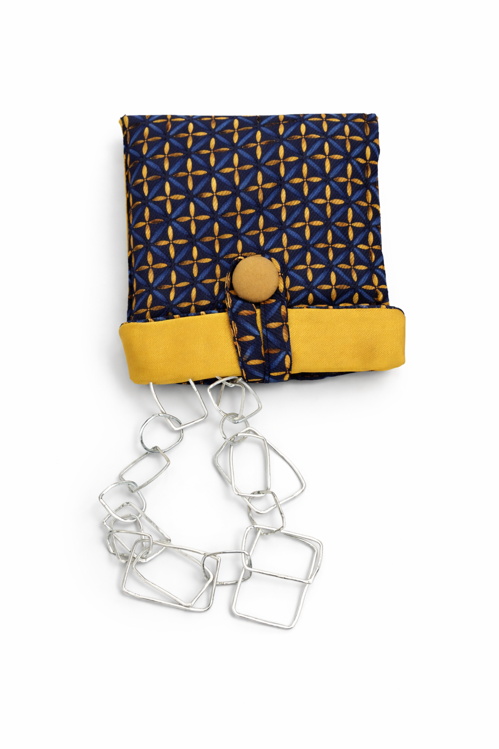 Collana Argento Maglie Rettangolari