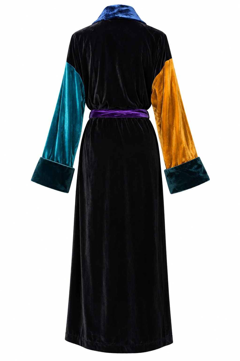 Kimono in velluto stile patch