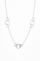 Collana Geometrica in Ottone e Argento – Fatta a Mano