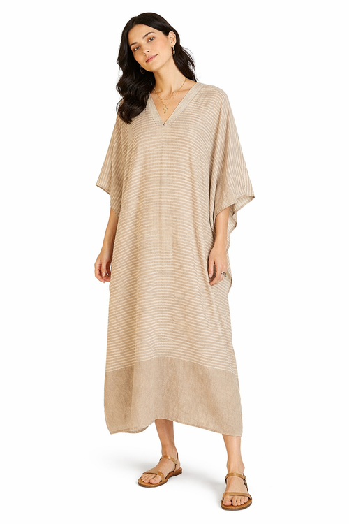 Kaftan in Lino Cotone e Viscosa – Disponibile in 4 Colori