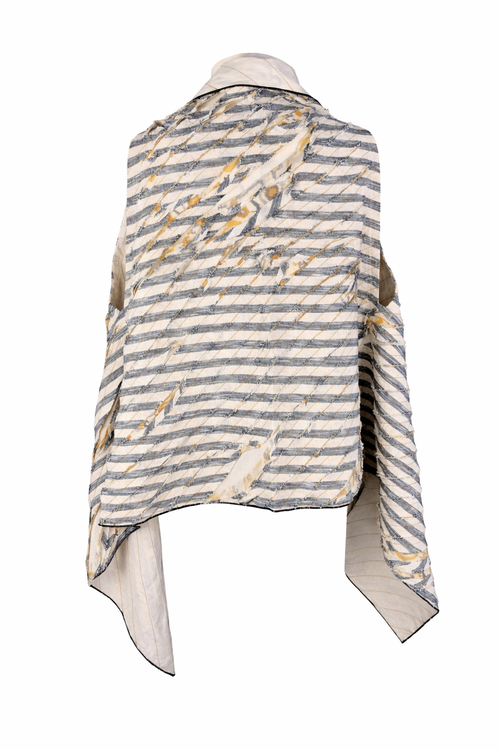 Gilet Drappato in Cotone