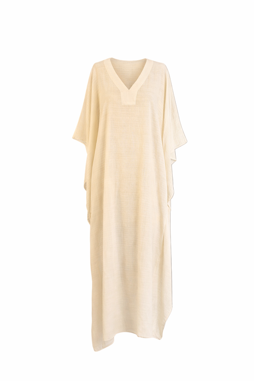 Kaftan in Lino Cotone e Viscosa – Disponibile in 4 Colori
