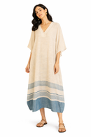 Kaftan in Lino Cotone e Viscosa – Disponibile in 4 Colori