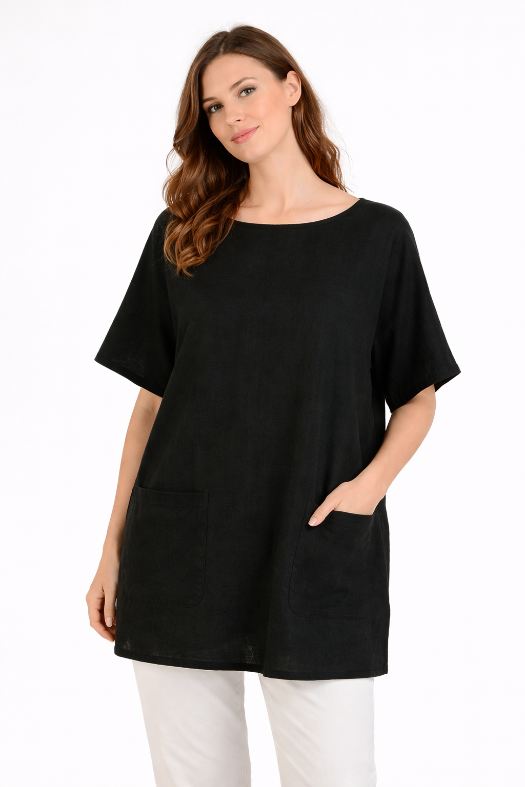 T-Shirt Oversize in Cotone Nera