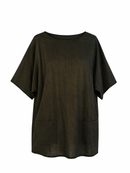 T-Shirt Oversize in Cotone Nera