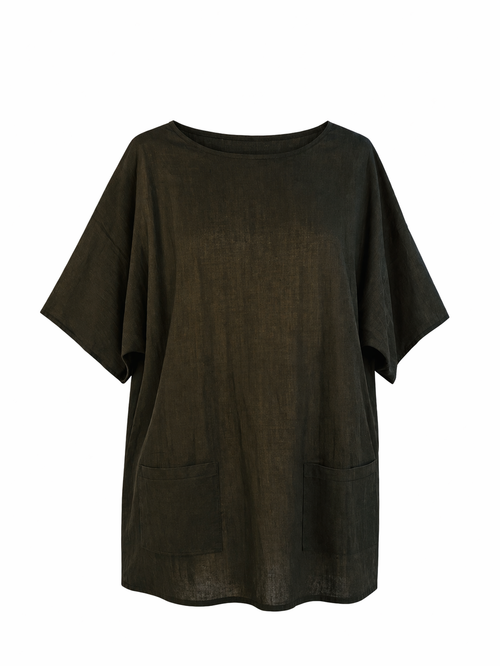 T-Shirt Oversize in Cotone Nera